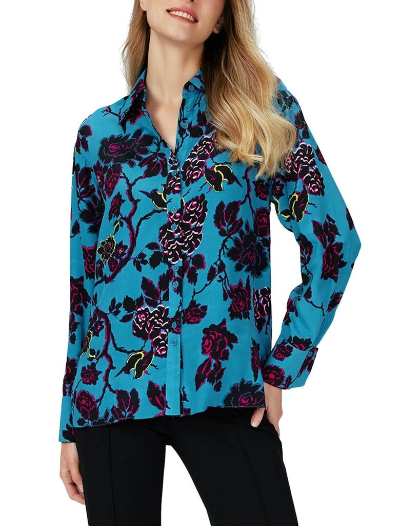 Diane von Furstenberg Lala Silk-Blend Top 1