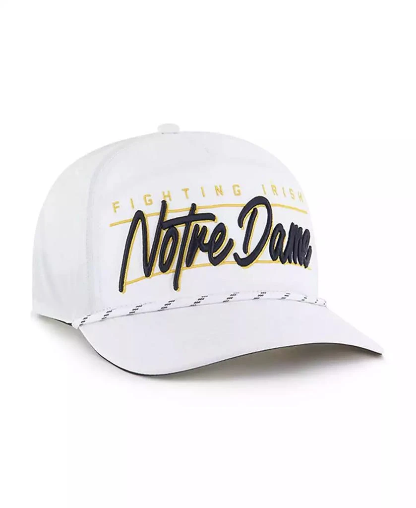 47 Brand Men's White Notre Dame Fighting Irish Condor Hitch Brrr Adjustable Hat 2
