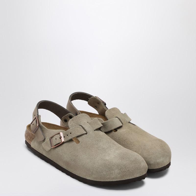 【関税&送料込】Birkenstock Stone Grey Suede Tokyo Slipper Birkenstock STONE GREY SUEDE TOKYO SLIPPER - Sandals