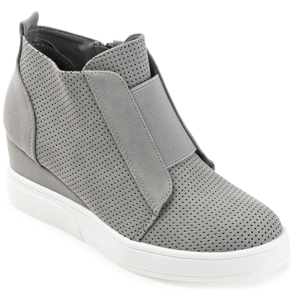 Journee Collection Collection Women's Wide Width Clara Sneaker Wedge 1