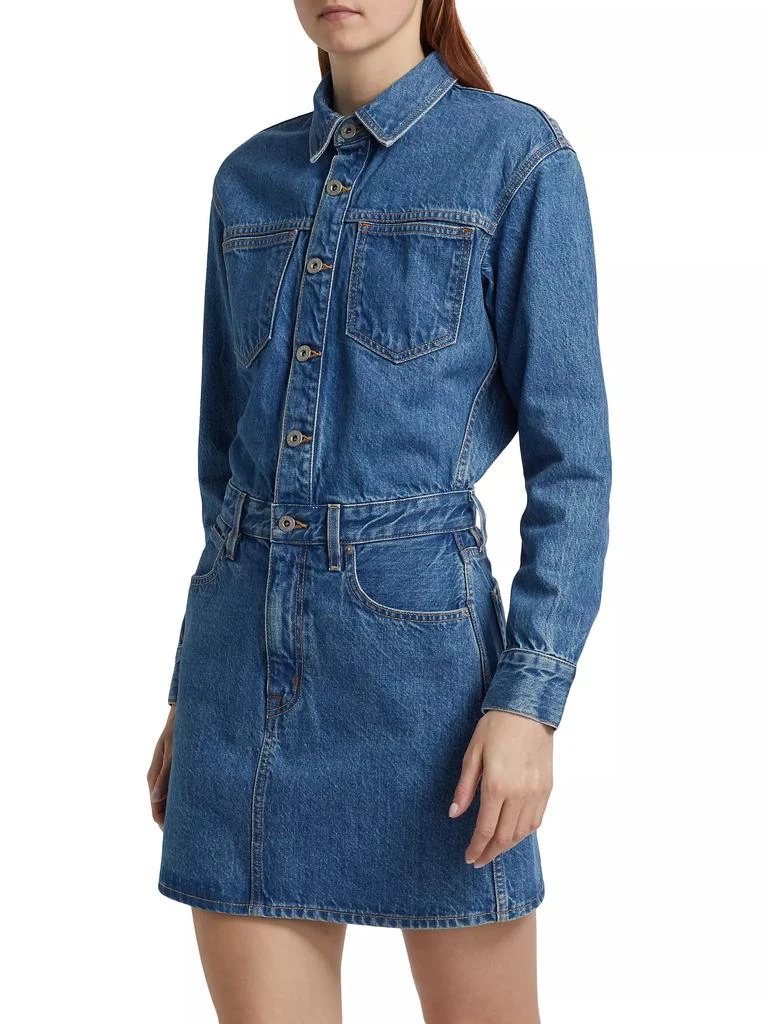 SLVRLAKE Jagger Cotton Denim Minidress 4
