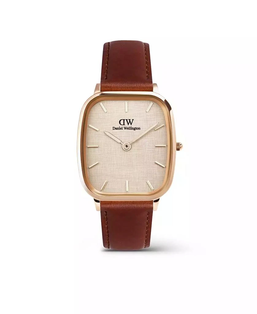 Daniel Wellington Men's Analog Brown Leather Watch, 32mm 1