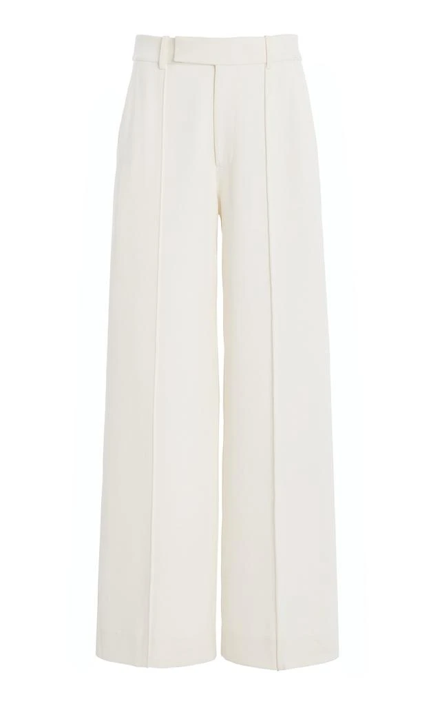 Proenza Schouler Proenza Schouler - Weyes Crepe Wide-Leg Pants  - White - US 2 - Moda Operandi 1