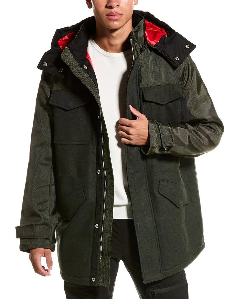 Armani Exchange Caban Wool-Blend Coat 1