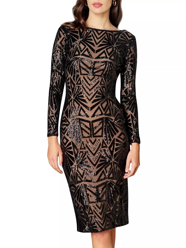 Dress The Population Emery Sequined Scoopback Dress 3