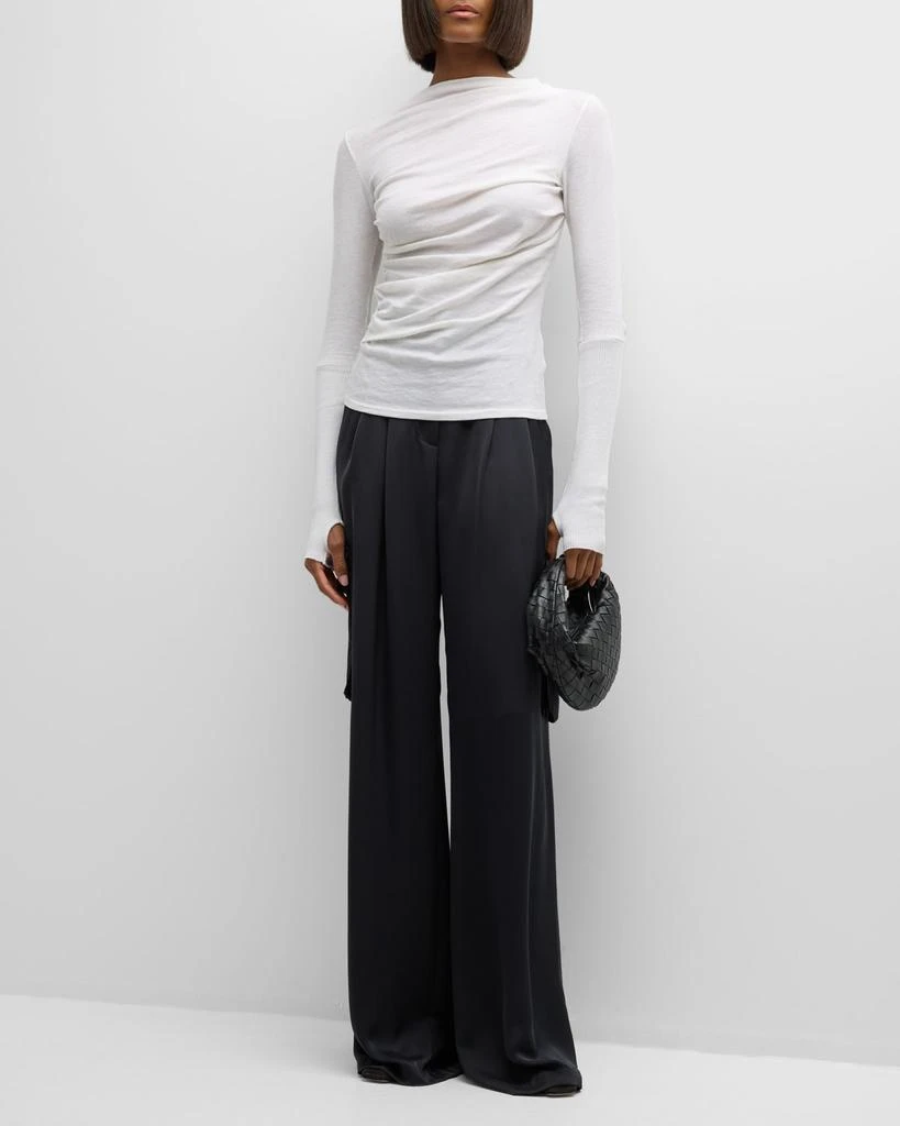 Enza Costa Cashmere Twist Long-Sleeve Top 2