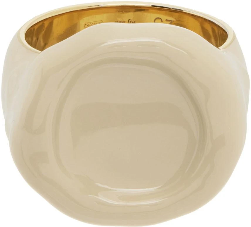 Bottega Veneta Off-White Seal Ring 1