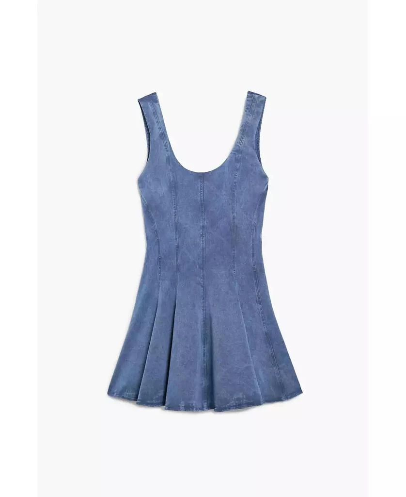 desigual blue dress Desigual Butterfly Mini Dress + Belt (XS) – Holy Thrift main image 1