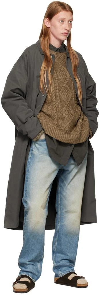 Essentials Gray Long Coat 4