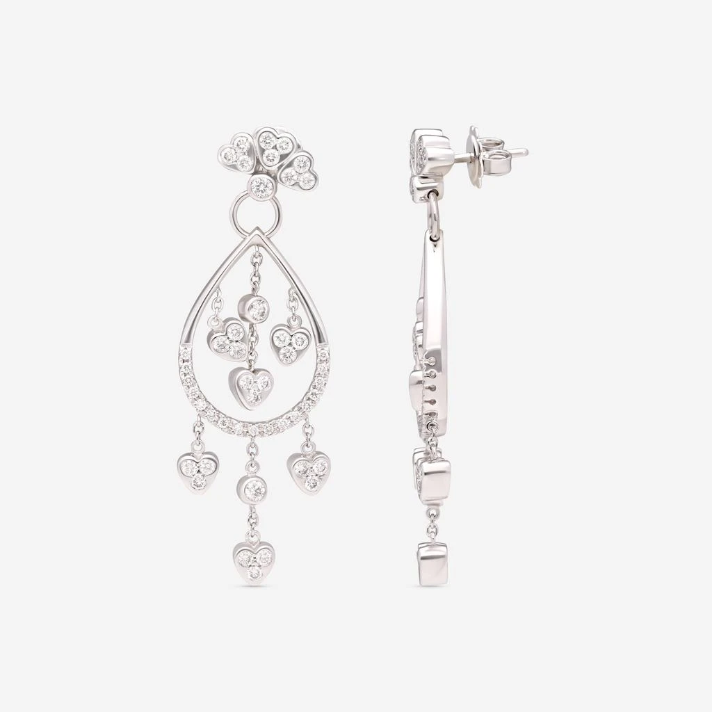 Giloro Giloro 18K White Gold Diamond Drop Earrings OR0179-170 3