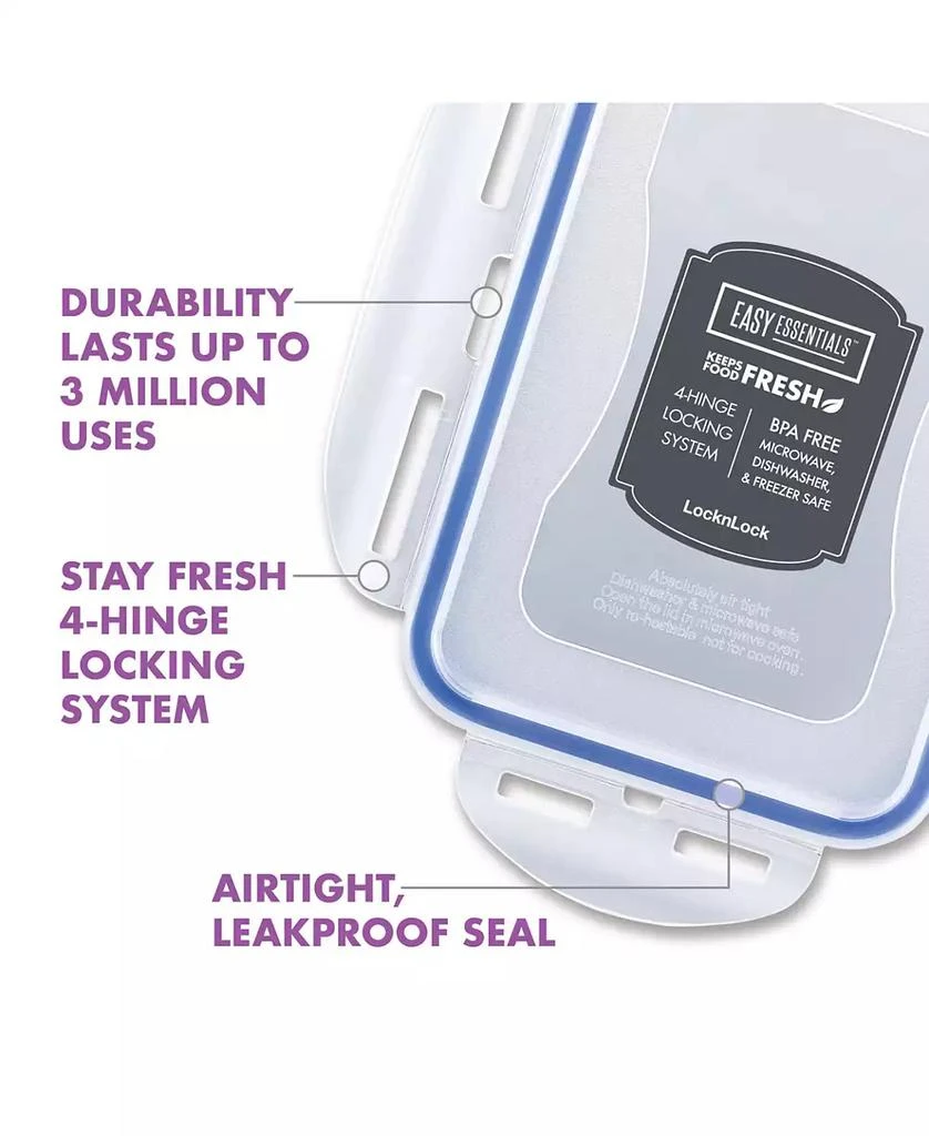 Lock & Lock Easy Essentials 22-Pc. Food Storage Container Set 4