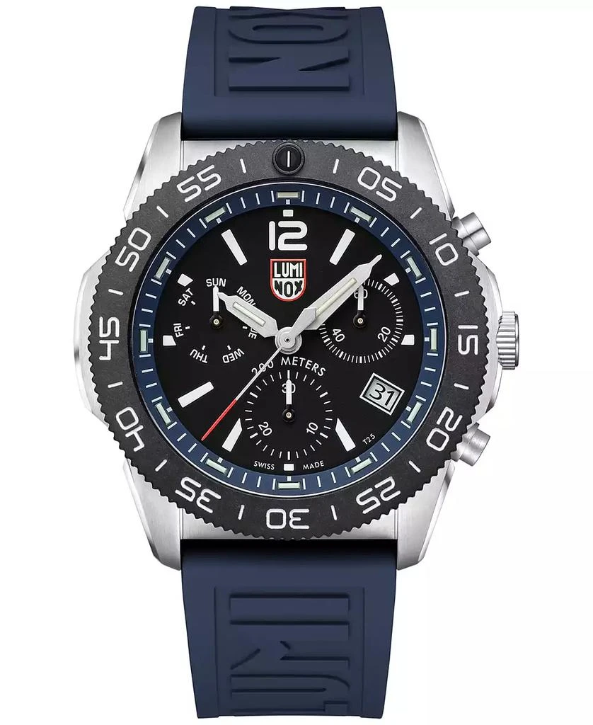 Luminox Men's Swiss Chronograph Pacific Diver Blue Rubber Strap Watch 44mm 1