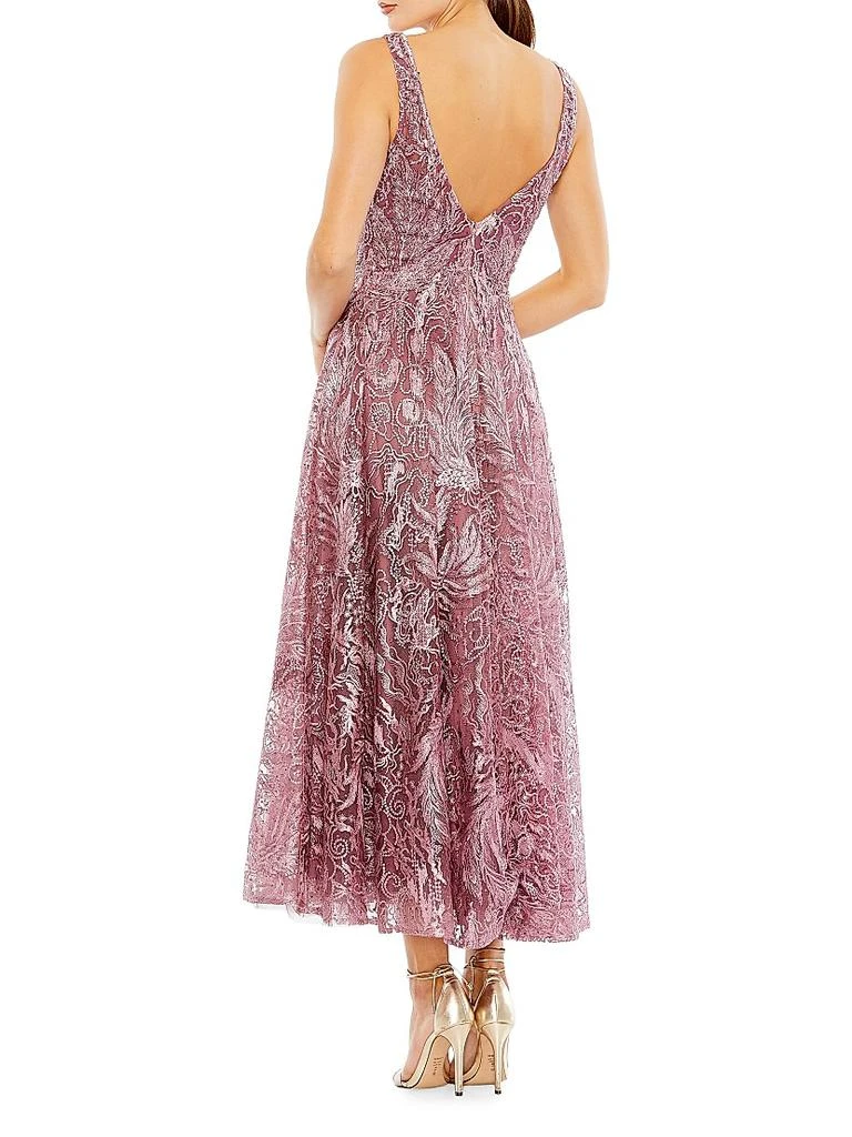 Mac Duggal Floral Embellished V-Neck Gown 2