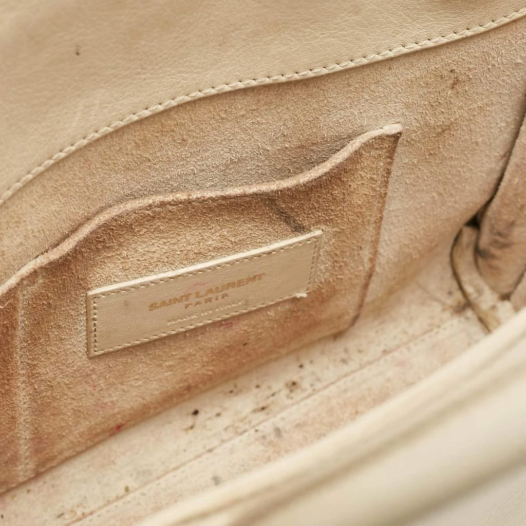 Yves Saint Laurent Saint Laurent Cream Leather Nano Classic Sac De Jour Tote 16