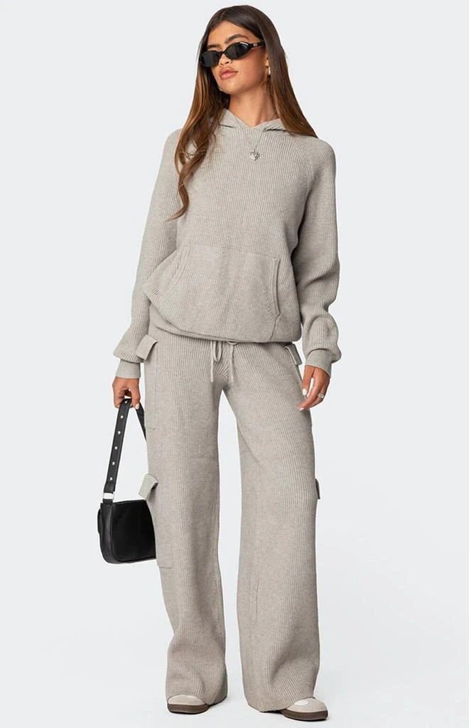 Edikted Wynter Oversized Knit Hoodie 2