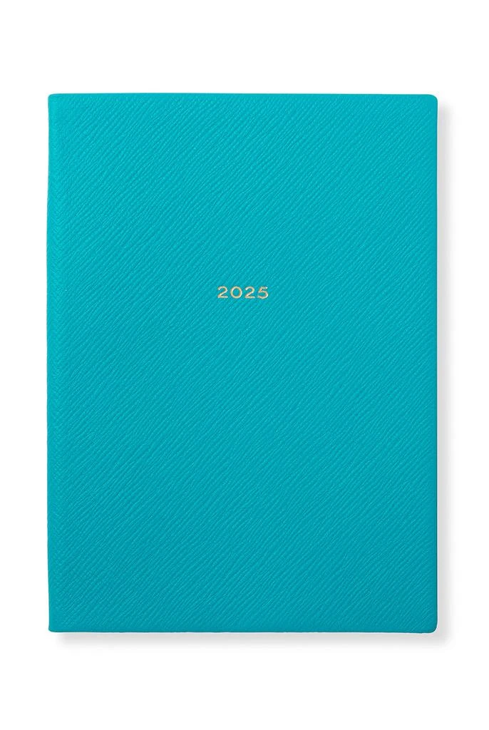 SMYTHSON 2025 Soho Weekly Diary in Panama in Turquoise 1
