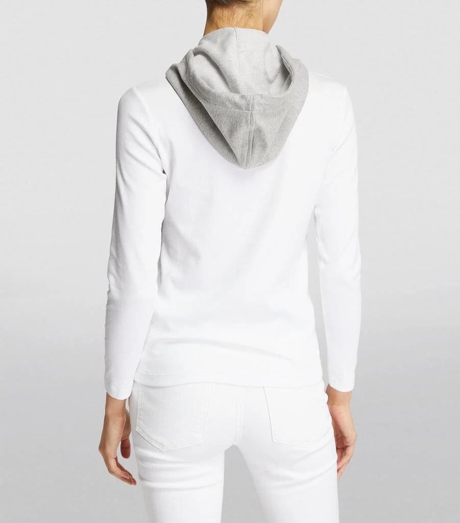 VERONICA BEARD Zip-Up Hooded Dickey 4