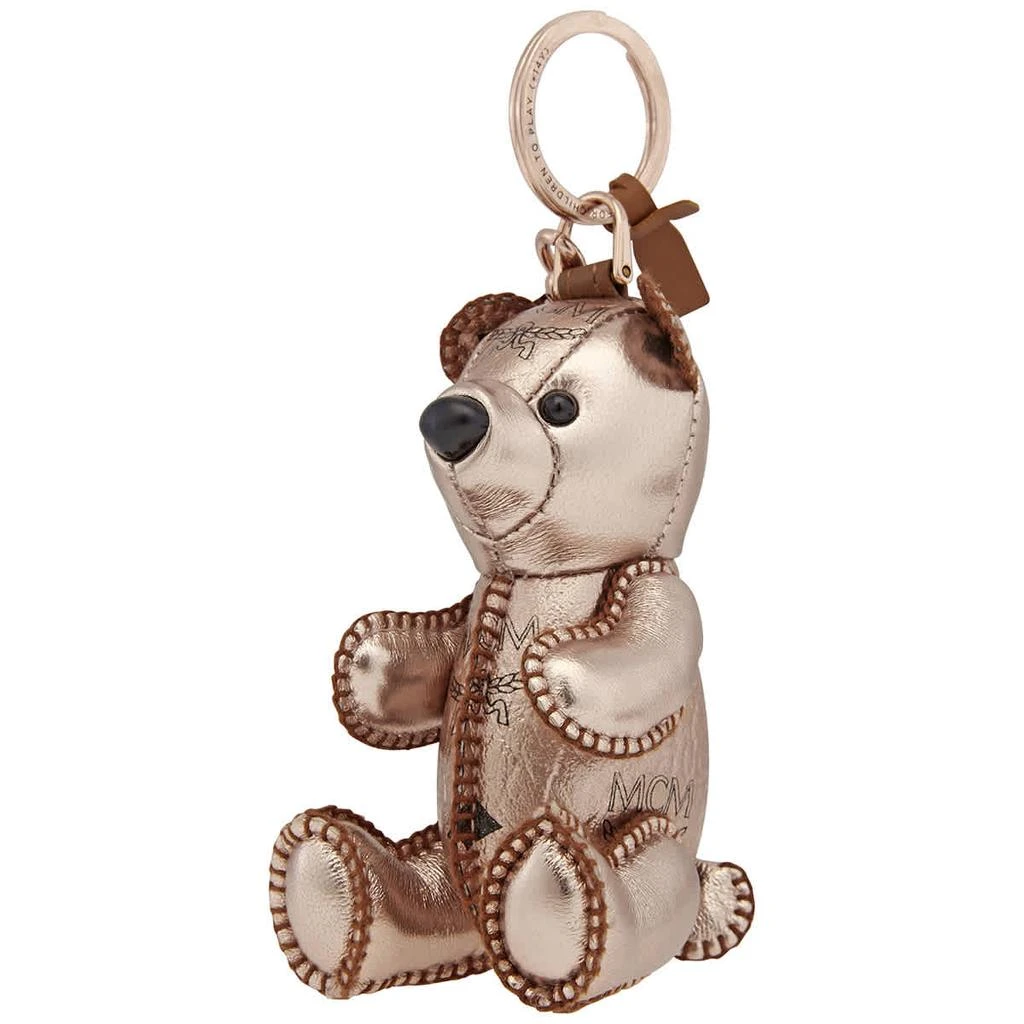 MCM Zoo Bear Charm Keyring In Visetos 1