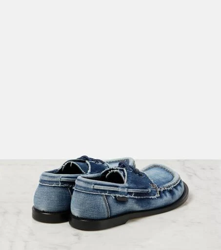 Loewe Campo denim boat shoes 2