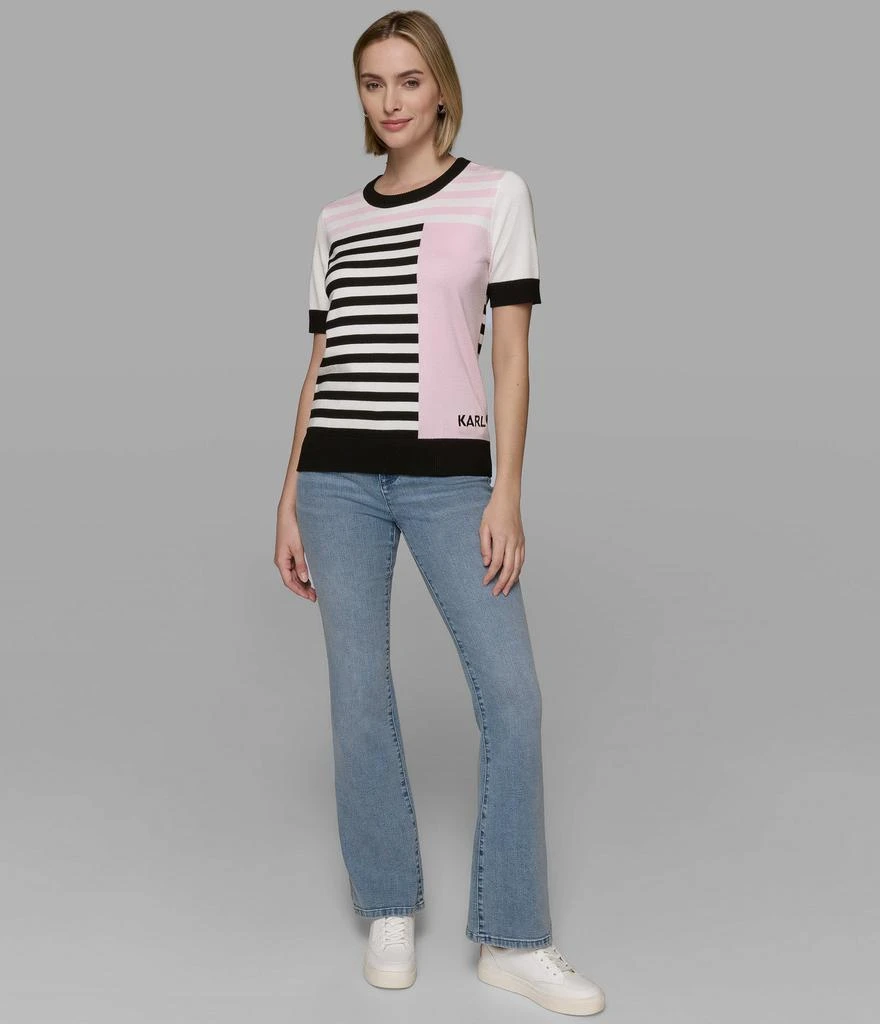 Karl Lagerfeld Paris COLORBLOCK STRIPE SWEATER 5