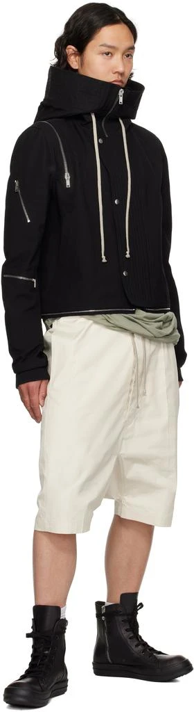 Rick Owens Black Hollywood Leather Sneakers 5