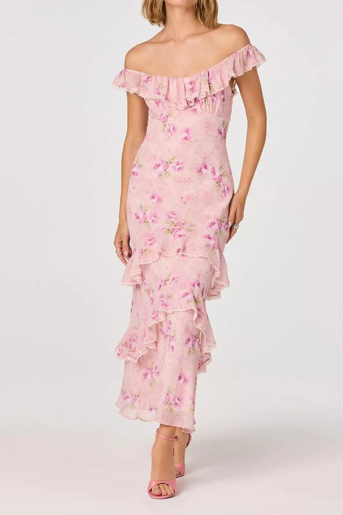 Shop Primrose Floral Strappy Back Maxi Dress In Pink Aqua Floral on Sale at  BeyondStyle  Get 35% Off Primrose Floral Strappy Back Maxi Dress In Pink  Aqua Floral with Limited-Time Flash