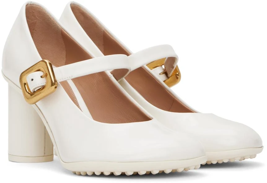 Bottega Veneta White Atomic Pumps 4