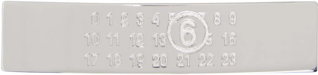 MM6 Silver Numeric Hair Clip