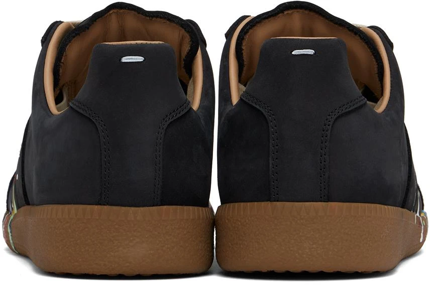 MAISON MARGIELA Black Paint Replica Sneakers 2