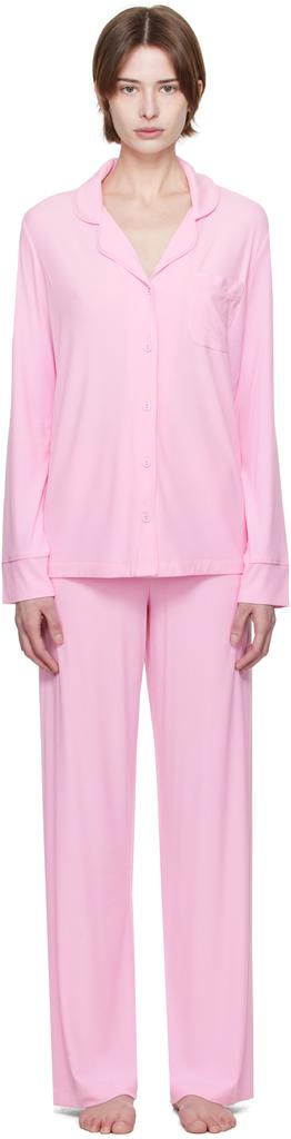 SKIMS Pink Soft Lounge Sleep Pyjama Set - Lingerie - BeyondStyle