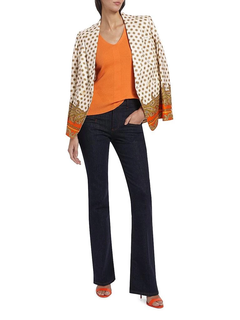 Tahari Karter Paisley Linen-Blend Blazer 2