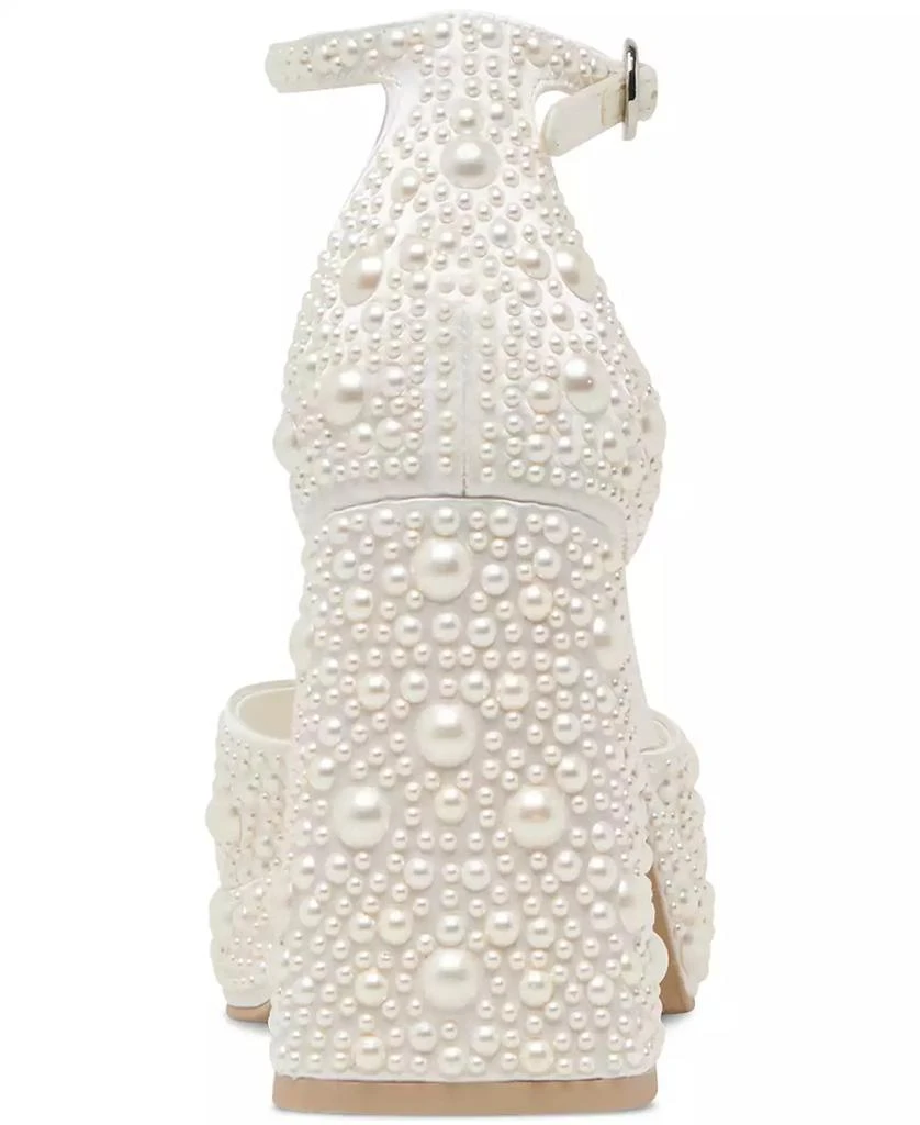 Dolce Vita Women's Pandro Pearl Wide Width Two-Piece Platform Dress Sandals 3