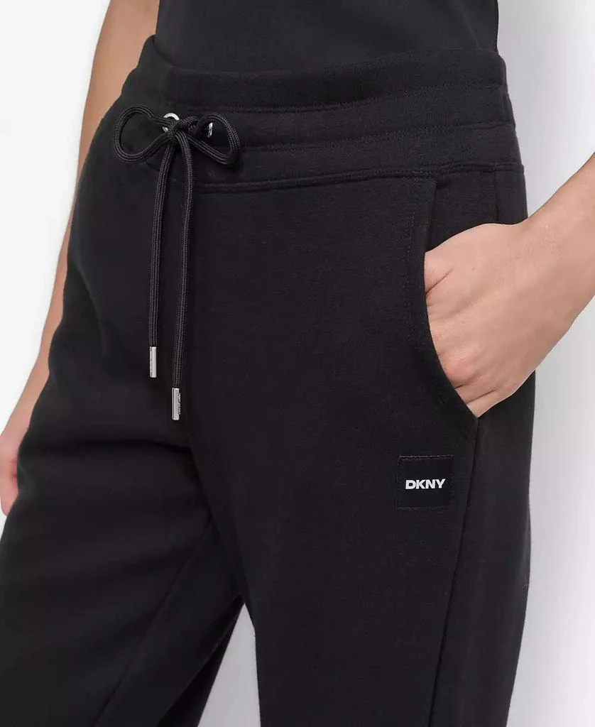 DKNY Sport Women's Tonal Logo Patch Relaxed Fit Track Pants 6