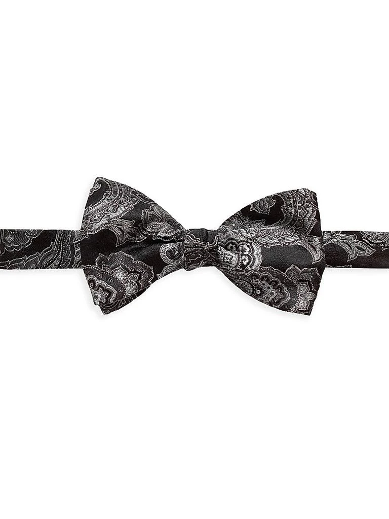 Eton Paisley Silk-Blend Pre-Tied Bow Tie
