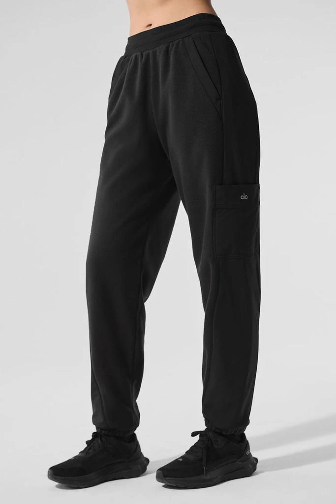 Alo Polar Fleece Wintry Mix Pant - Navy 3