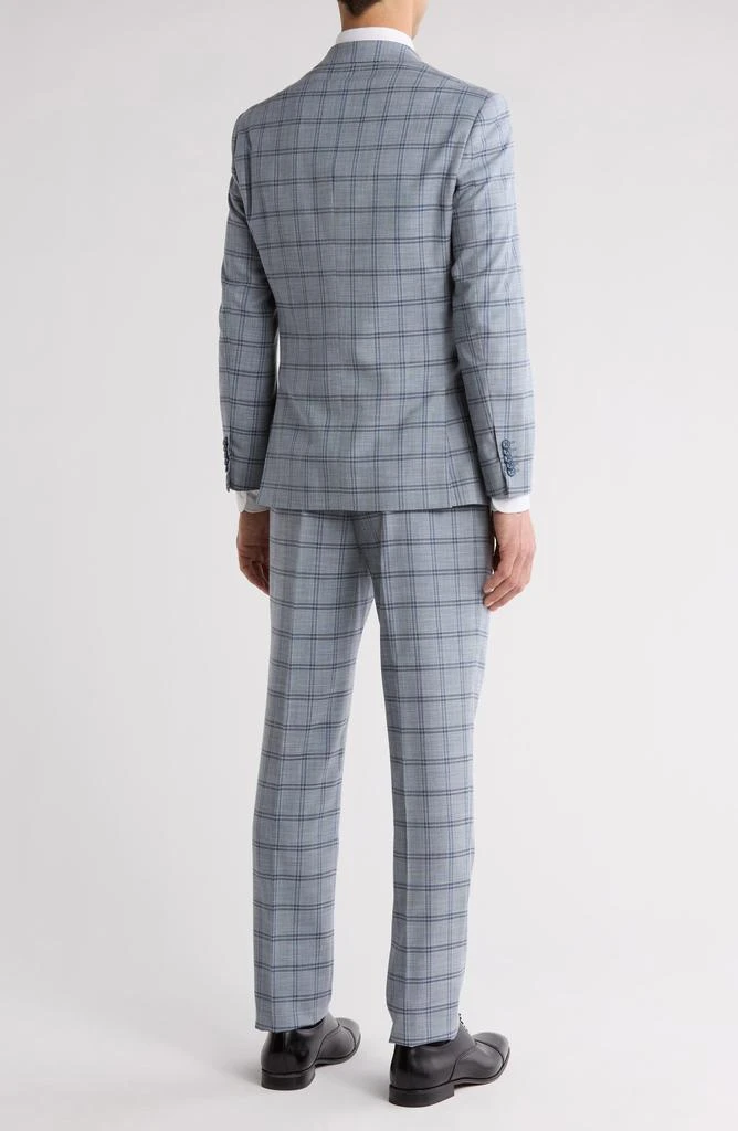 English Laundry Plaid Grey 
Blue Mélange Suit 2