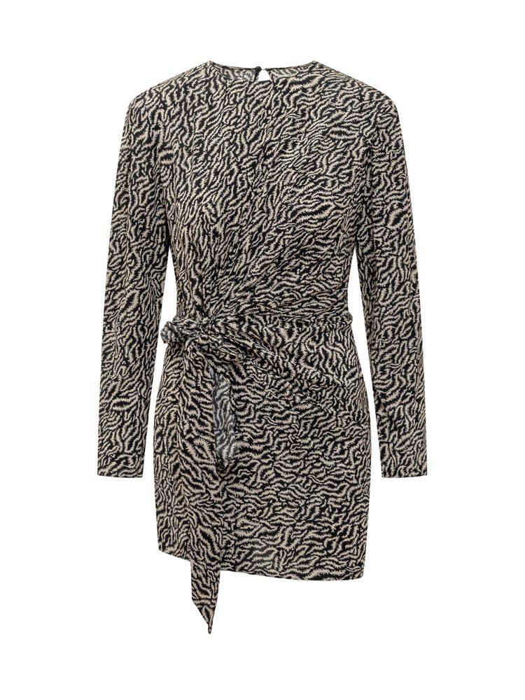 Isabel Marant Étoile Isabel Marant Étoile Pattern-Printed Long-Sleeve Dress