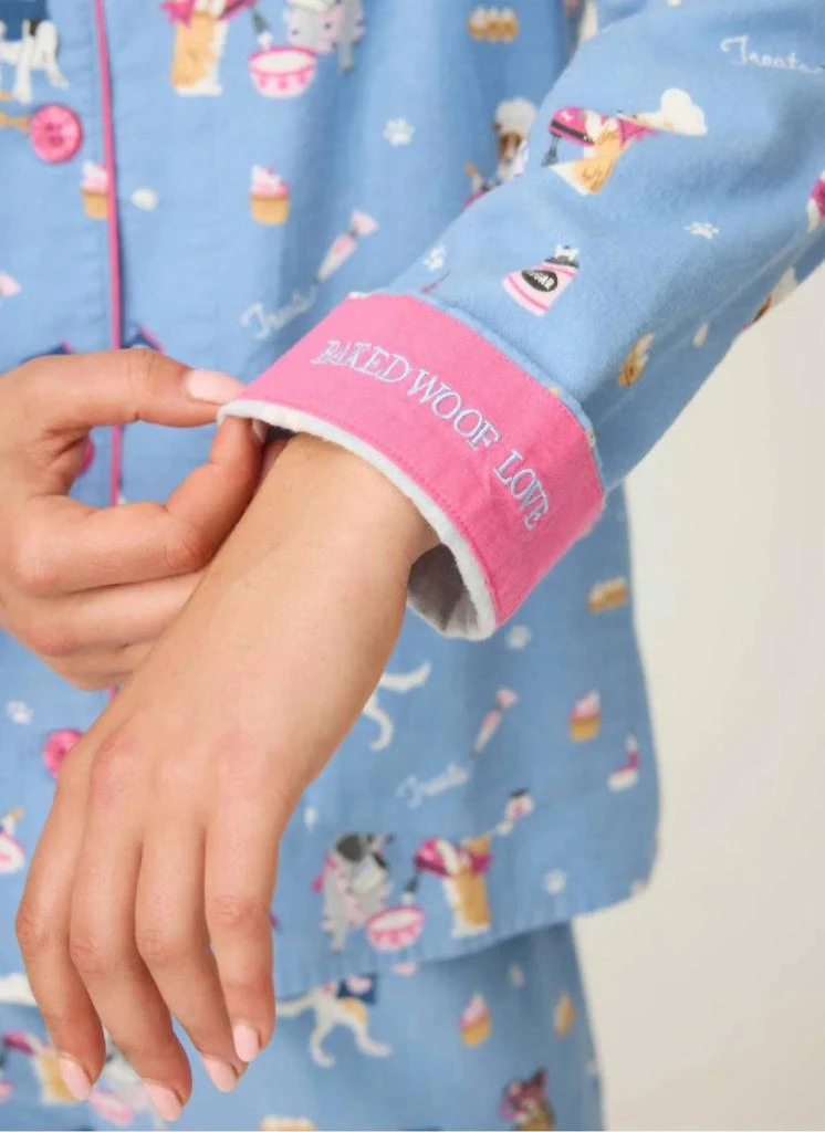 PJ Salvage Pj Salvage - Baked Woof Love Flannel Pj Set 4