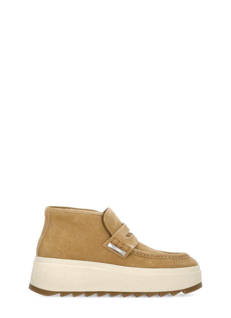 靴 CLARKS BEAMS END WALLA HI Strap END. x Clarks Originals x Beams Plus Walla Hi Strap (Dark