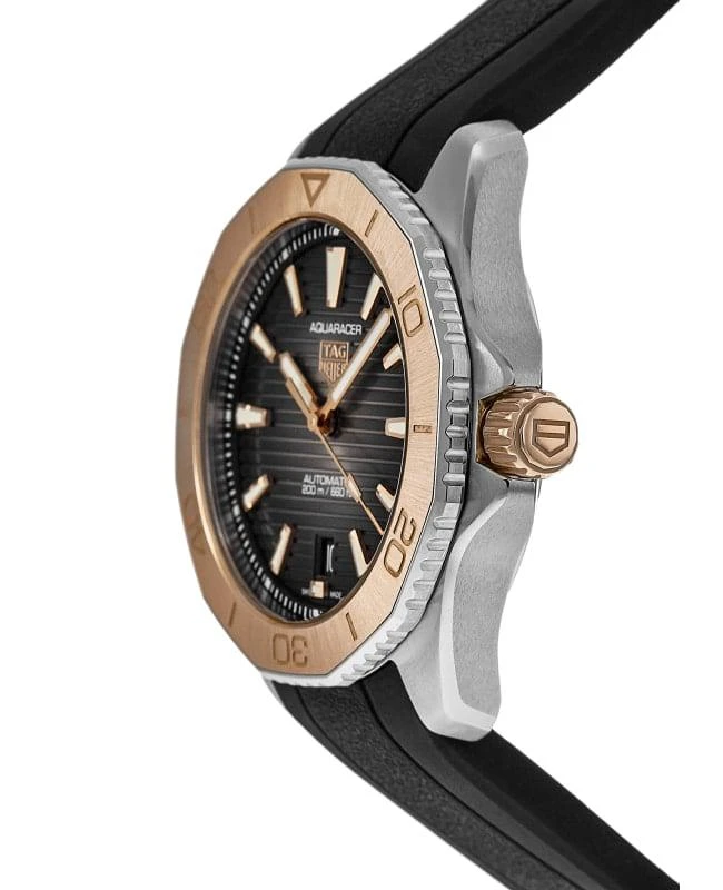 TAG Heuer Tag Heuer Aquaracer Professional 200 Black Dial Gold Bezel Rubber Strap Men's Watch WBP2151.FT6199 3