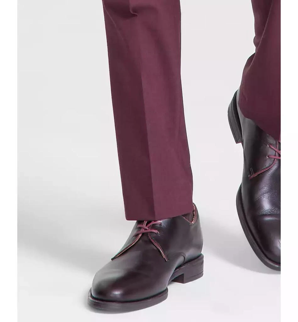 Bar III Men's Skinny-Fit Burgundy Wool Blend Suit Pants, Created for Macy's 7