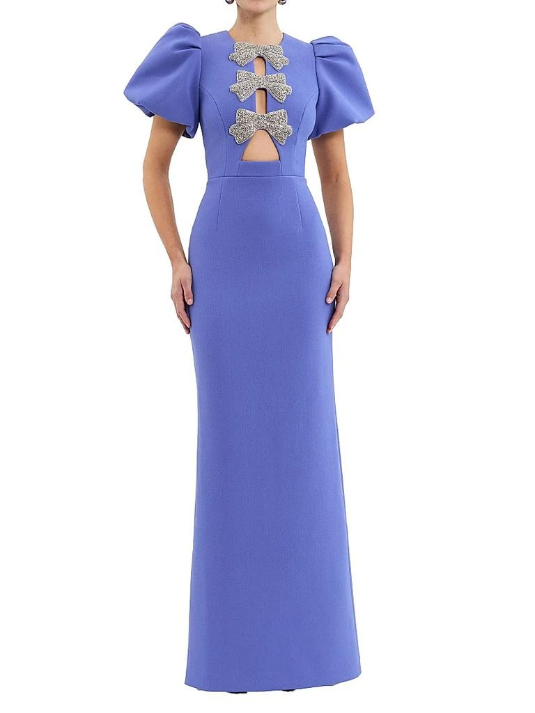 Violetta Puff Sleeve Gown Purple Size 4