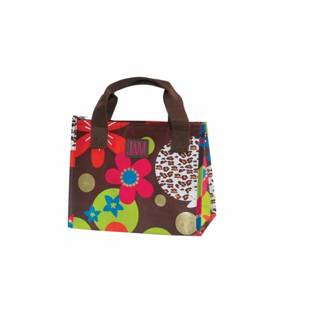 Joann Marie Designs P2LBCLF Poly Lunch Bag - Chocolate Leopard Floral Pack of 6