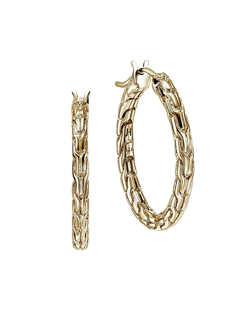 John Hardy JH Essentials 14K Yellow Gold Hoop Earrings/22MM 1