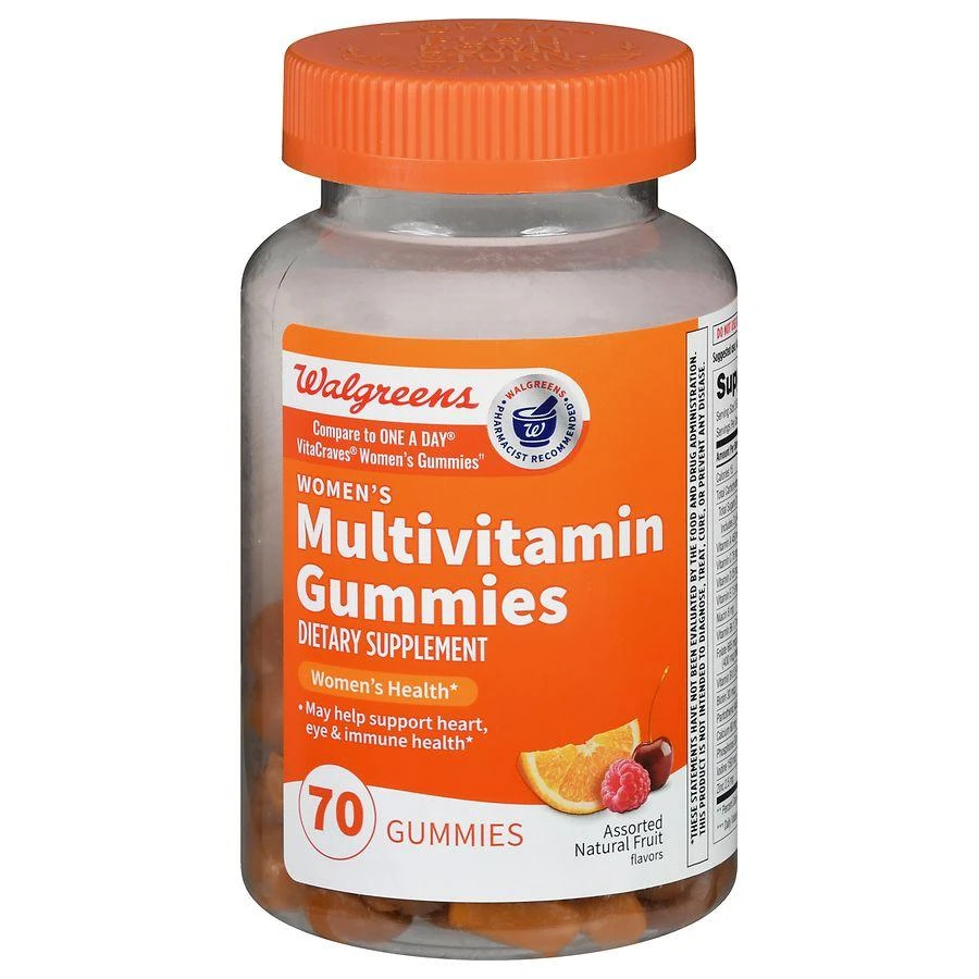 Walgreens Women
s Multivitamin Gummies (35 days) Assorted Natural Fruit