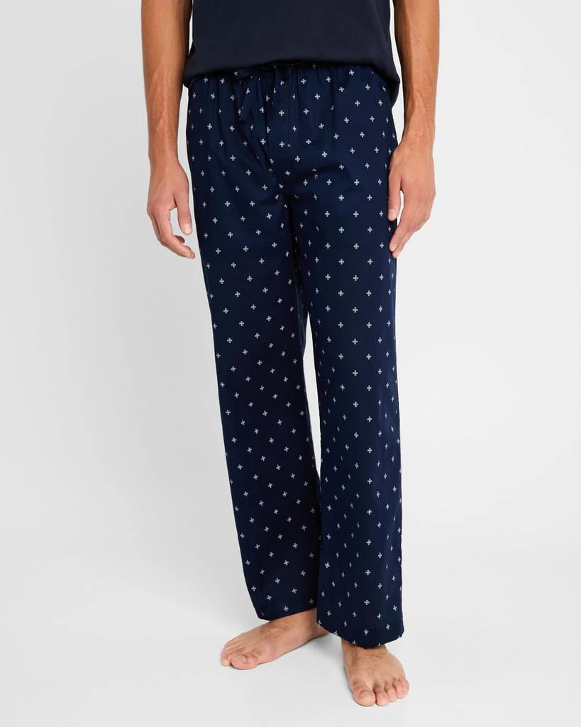Derek Rose Men's Nelson Cotton Rope-Print Lounge Pants 4