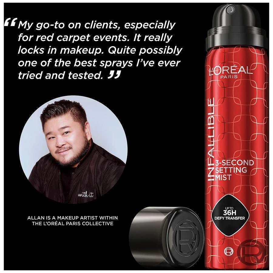 L
Oreal Paris 3-Second Setting Mist For Up To 36H 7