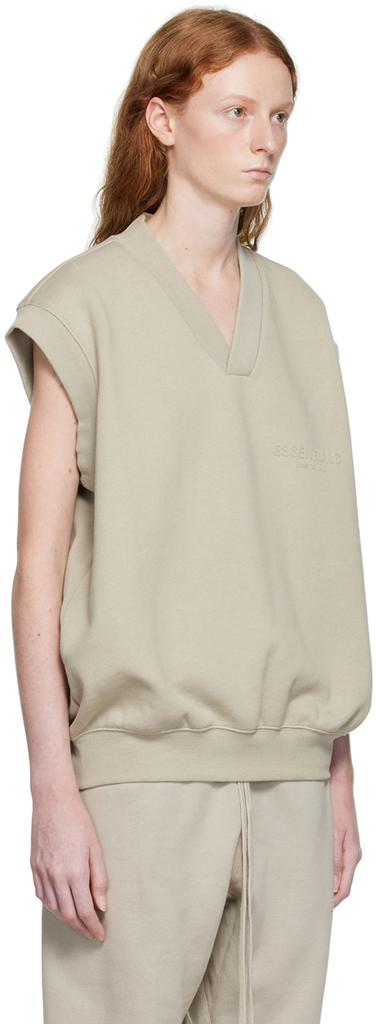 Essentials Gray V-Neck Vest