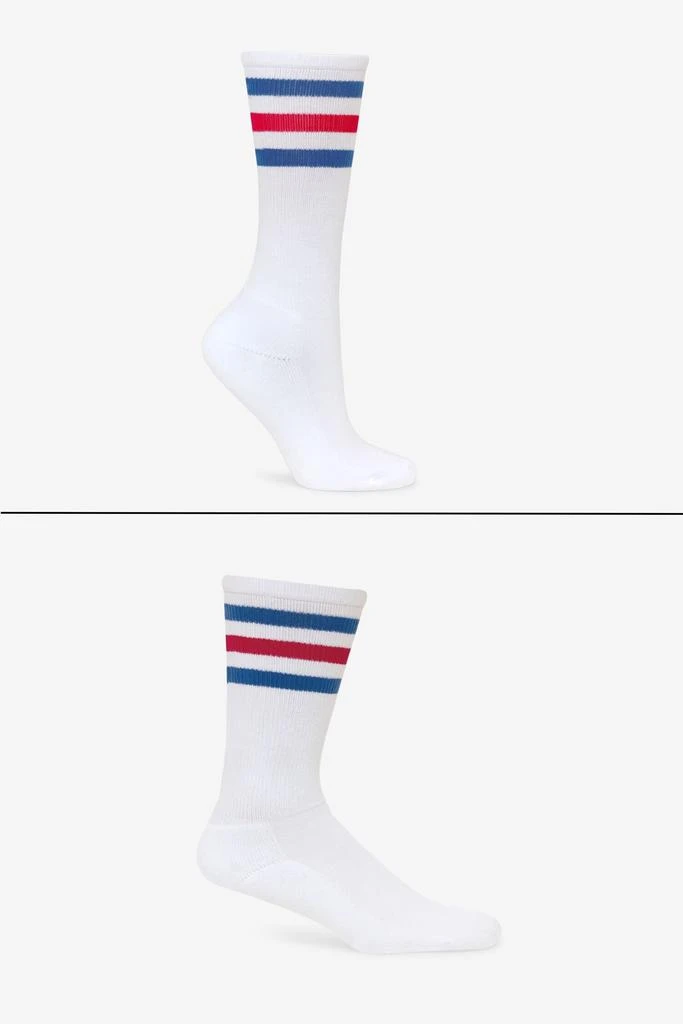 Los Angeles Apparel CALFSOCK - Unisex 3-Stripe Calf Sock 15