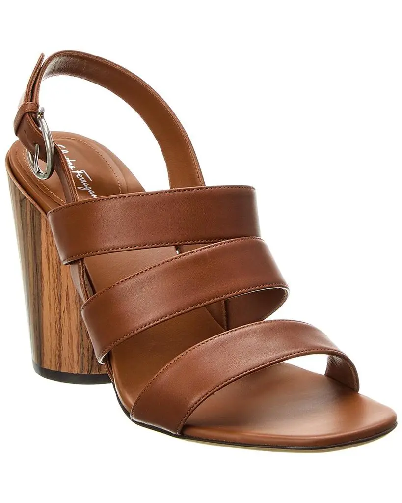 Salvatore Ferragamo Ferragamo Trezze Leather Sandal